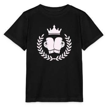 Armoiries de boxe Boxe - T-shirt bio MINI CREATOR Stanley/Stella Enfant - noir - Devant - Mikhail (115cm)