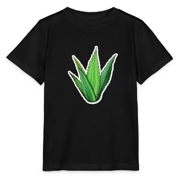 Aloe vera - T-shirt bio MINI CREATOR Stanley/Stella Enfant - noir - Devant - Mikhail (115cm)