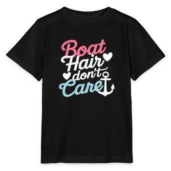 Les cheveux de bateau ne s’en soucient pas - T-shirt bio MINI CREATOR Stanley/Stella Enfant - noir - Devant - Mikhail (115cm)