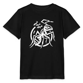animal, bête, faune, espèce animale, art, forêt, flore - T-shirt bio MINI CREATOR Stanley/Stella Enfant - noir - Devant - Mikhail (115cm)