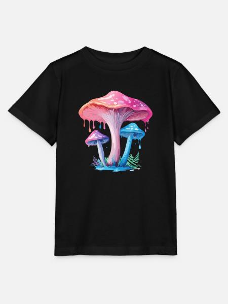 Rosablauer Pilz - Stanley/Stella Kinder T-Shirt MINI CREATOR - Schwarz