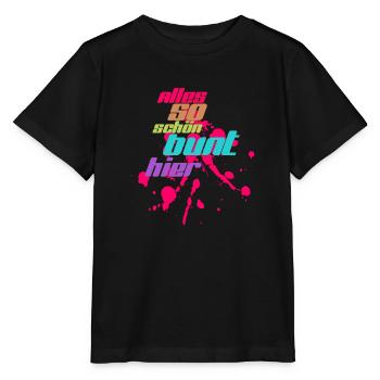 alles bunt - Stanley/Stella Kinder T-Shirt MINI CREATOR  - Schwarz - Vorne - Mikhail (115cm)