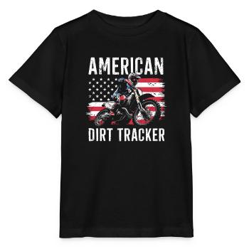 La passion de la course sur piste plate - T-shirt bio MINI CREATOR Stanley/Stella Enfant - noir - Devant - Mikhail (115cm)
