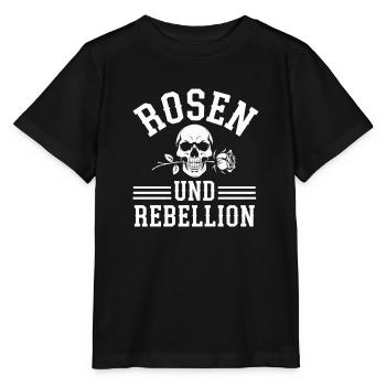 Rosen und Rebellion - T-shirt bio MINI CREATOR Stanley/Stella Enfant - noir - Devant - Mikhail (115cm)