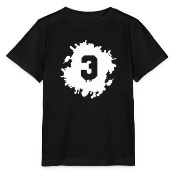 3 blobs - Stanley/Stella MINI CREATOR Kids’ T-Shirt - black - Front - Mikhail (115cm)