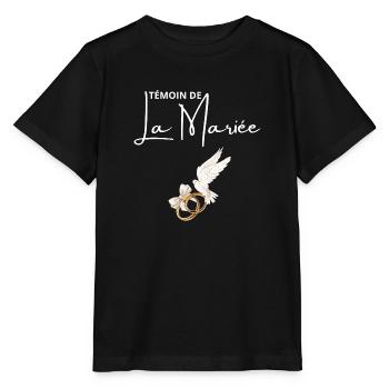 Témoin de La mariée - T-shirt bio MINI CREATOR Stanley/Stella Enfant - noir - Devant - Mikhail (115cm)