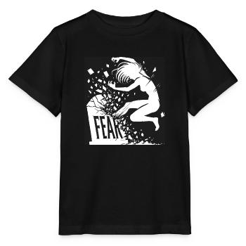 Destroy your fears - Stanley/Stella MINI CREATOR Kids’ T-Shirt - black - Front - Mikhail (115cm)