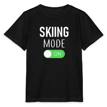 Mode ski activé - Ski - Ski - Itinéraire - T-shirt bio MINI CREATOR Stanley/Stella Enfant - noir - Devant - Mikhail (115cm)