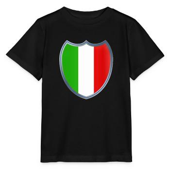 Italie (Italien_Wappen) - T-shirt bio MINI CREATOR Stanley/Stella Enfant - noir - Devant - Mikhail (115cm)