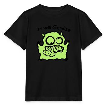trop de légumes - T-shirt bio MINI CREATOR Stanley/Stella Enfant - noir - Devant - Mikhail (115cm)