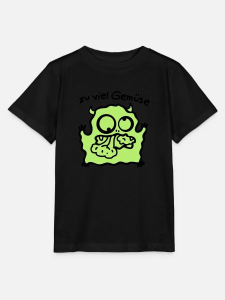 zu viel Gemüse - Stanley/Stella Kinder T-Shirt MINI CREATOR  - Schwarz