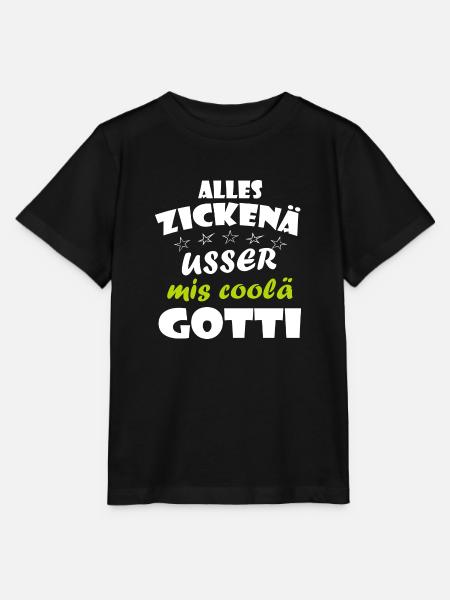 coole gotti - Stanley/Stella Kinder T-Shirt MINI CREATOR  - Schwarz