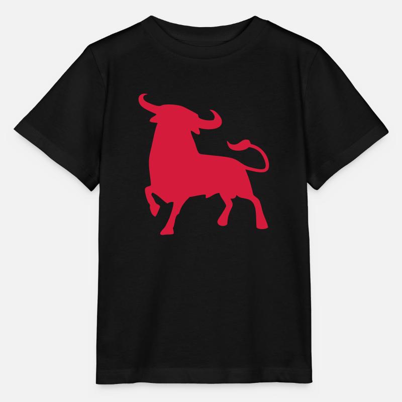 taureau de combat espagnol andalousie Espagne - T-shirt bio MINI CREATOR Stanley/Stella Enfant - noir