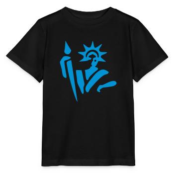 dessin caducée symbole notarial de notaire vesta - T-shirt bio MINI CREATOR Stanley/Stella Enfant - noir - Devant - Mikhail (115cm)
