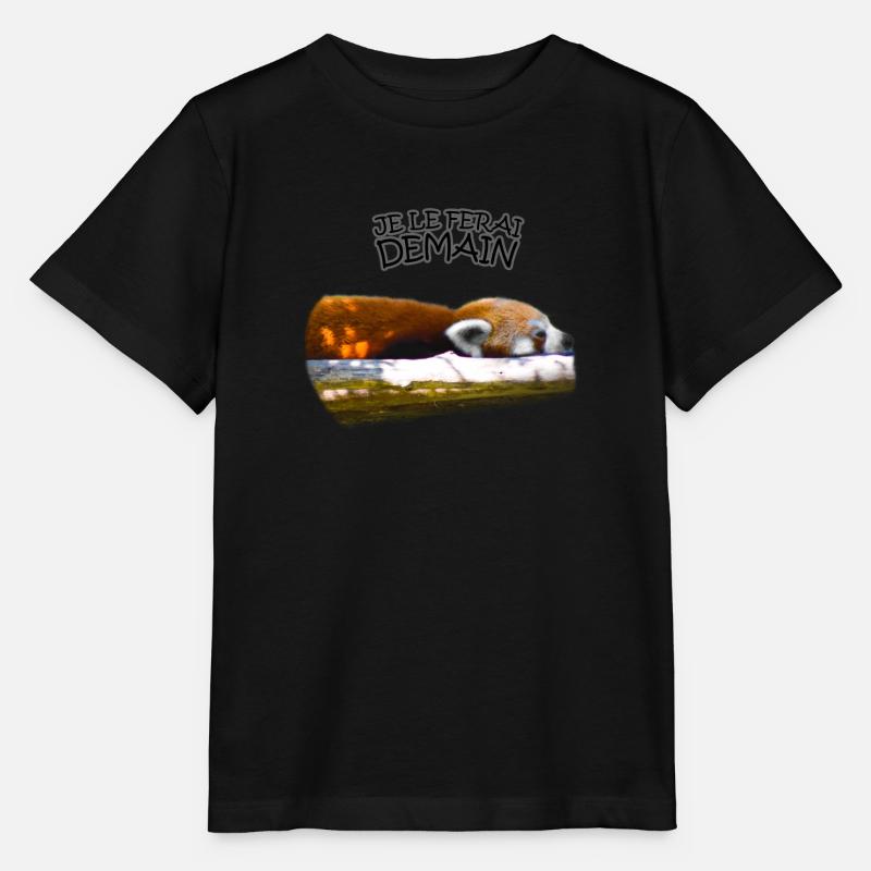 Je le ferai demain - T-shirt bio MINI CREATOR Stanley/Stella Enfant - noir