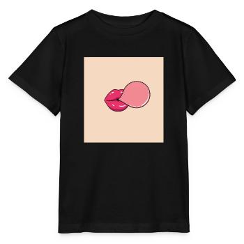 masque de drôle de visage bulle bulle de gomme - T-shirt bio MINI CREATOR Stanley/Stella Enfant - noir - Devant - Mikhail (115cm)