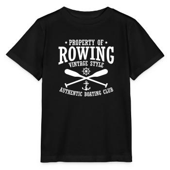Rowing vintage style - Stanley/Stella MINI CREATOR Kids’ T-Shirt - black - Front - Mikhail (115cm)