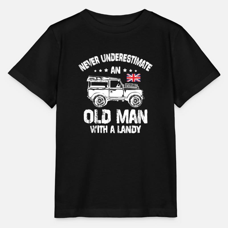 Never Underestimate an Old Man with a Landy - Stanley/Stella Kinder T-Shirt MINI CREATOR  - Schwarz