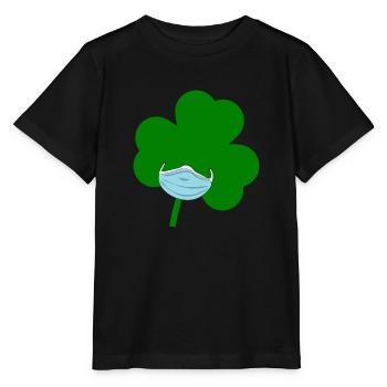 St. Patrick's Day Mask - Stanley/Stella MINI CREATOR Kids’ T-Shirt - black - Front - Mikhail (115cm)
