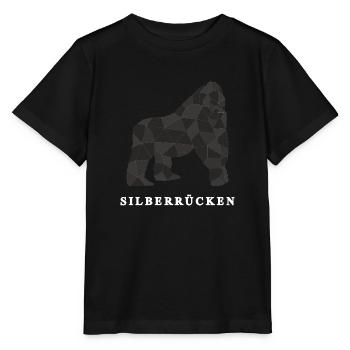 Silberrücken | Gorilla - Stanley/Stella Kinder T-Shirt MINI CREATOR  - Schwarz - Vorne - Mikhail (115cm)