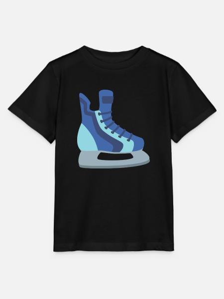 schlittschuh Eislaufen - Stanley/Stella Kinder T-Shirt MINI CREATOR  - Schwarz