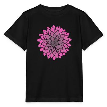 MUMS Flower Pink Flowers - Stanley/Stella MINI CREATOR Kids’ T-Shirt - black - Front - Mikhail (115cm)