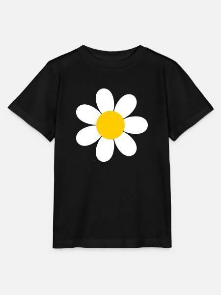 Gänseblümchen Blume - Stanley/Stella Kinder T-Shirt MINI CREATOR  - Schwarz