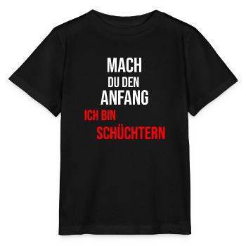 Ich bin schüchtern - Stanley/Stella Kinder T-Shirt MINI CREATOR  - Schwarz - Vorne - Mikhail (115cm)