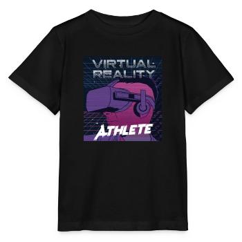 Réalité virtuelle athlète réalité augmentée Chemises - T-shirt bio MINI CREATOR Stanley/Stella Enfant - noir - Devant - Mikhail (115cm)