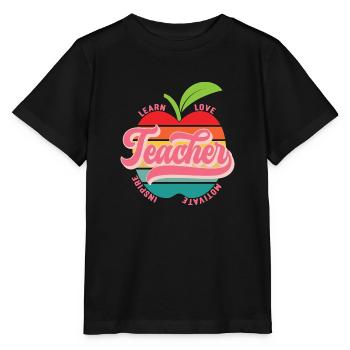 Lehrer - Stanley/Stella Kinder T-Shirt MINI CREATOR  - Schwarz - Vorne - Mikhail (115cm)