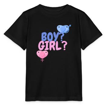 garçon ou fille? - T-shirt bio MINI CREATOR Stanley/Stella Enfant - noir - Devant - Mikhail (115cm)