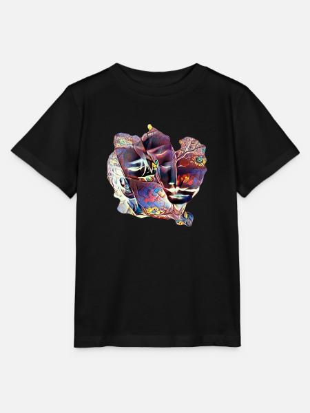 forever love - Stanley/Stella Kinder T-Shirt MINI CREATOR - Schwarz