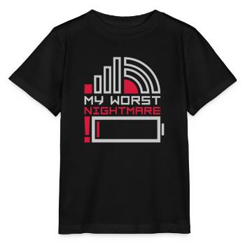 My worst nightmare Logos - Stanley/Stella MINI CREATOR Kids’ T-Shirt - black - Front - Mikhail (115cm)