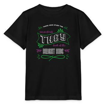 dictons drôles conspiration voyage spatial amusant - T-shirt bio MINI CREATOR Stanley/Stella Enfant - noir - Devant - Mikhail (115cm)