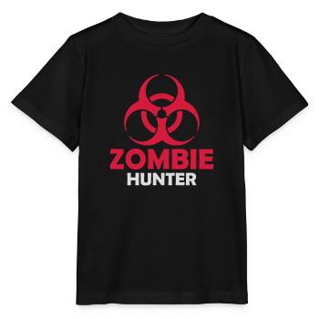 zombie hunter Halloween Quote - Stanley/Stella MINI CREATOR Kids’ T-Shirt - black - Front - Mikhail (115cm)