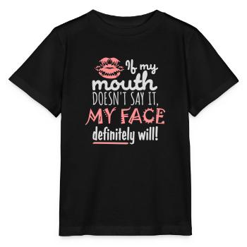Mon visage le fera certainement - T-shirt bio MINI CREATOR Stanley/Stella Enfant - noir - Devant - Mikhail (115cm)