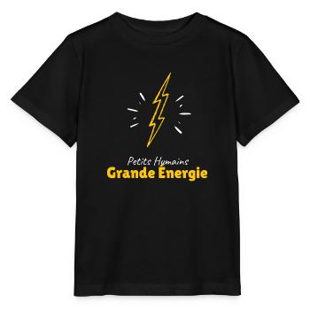 Original concept - T-shirt bio MINI CREATOR Stanley/Stella Enfant - noir - Devant - Mikhail (115cm)