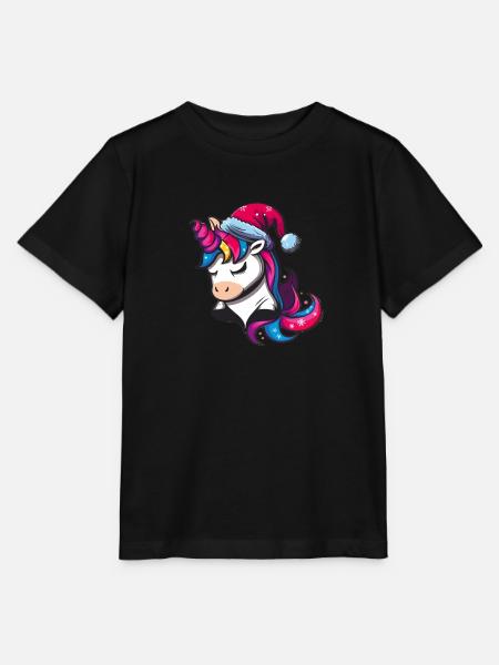Festliches Einhorn - Stanley/Stella Kinder T-Shirt MINI CREATOR - Schwarz