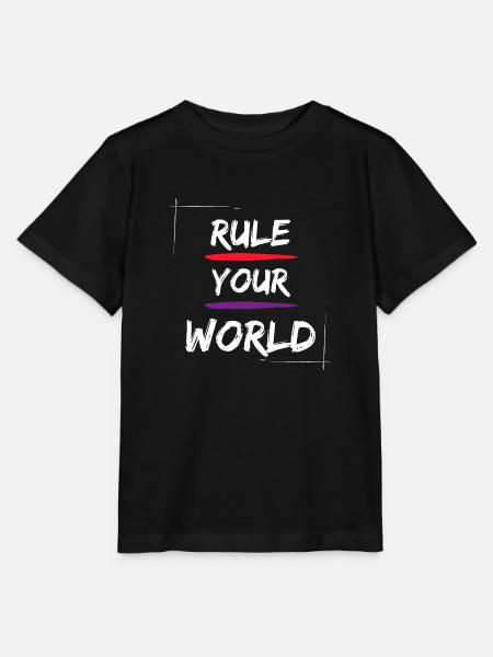 Regel deine Welt - Stanley/Stella Kinder T-Shirt MINI CREATOR - Schwarz