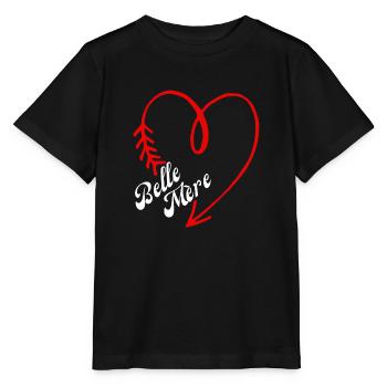 belle mère cœur - T-shirt bio MINI CREATOR Stanley/Stella Enfant - noir - Devant - Mikhail (115cm)