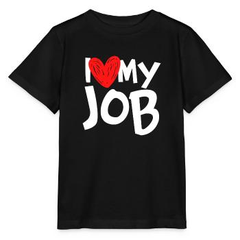 Ich liebe meinen Job - Stanley/Stella Kinder T-Shirt MINI CREATOR  - Schwarz - Vorne - Mikhail (115cm)