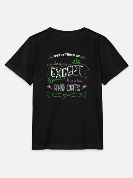 Book Keeper Shirt Cat Long Sleeve Shirts - Stanley/Stella MINI CREATOR Kids’ T-Shirt - black