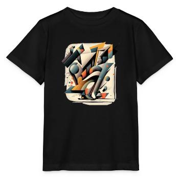 Abstract geometry - Stanley/Stella MINI CREATOR Kids’ T-Shirt - black - Front - Mikhail (115cm)