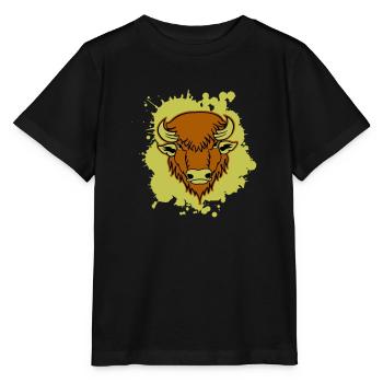 Buffle 01 - T-shirt bio MINI CREATOR Stanley/Stella Enfant - noir - Devant - Mikhail (115cm)