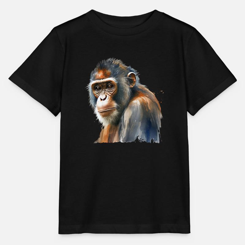 Singe - T-shirt bio MINI CREATOR Stanley/Stella Enfant - noir