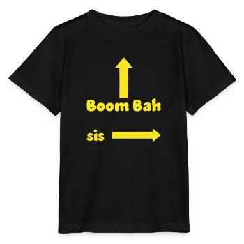 Willkommen bei Flatch Holmes Kelly Mallet Boom Bah Sis - Stanley/Stella Kinder T-Shirt MINI CREATOR  - Schwarz - Vorne - Mikhail (115cm)