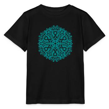 Mandala Maya Pattern - Stanley/Stella MINI CREATOR Kids’ T-Shirt - black - Front - Mikhail (115cm)