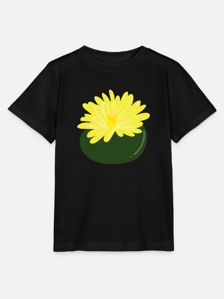 Lithops-Blüte1 - Stanley/Stella Kinder T-Shirt MINI CREATOR  - Schwarz