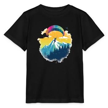 Parapente Marco - T-shirt bio MINI CREATOR Stanley/Stella Enfant - noir - Devant - Mikhail (115cm)