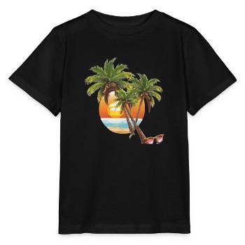 Sommerstrand - Stanley/Stella Kinder T-Shirt MINI CREATOR  - Schwarz - Vorne - Mikhail (115cm)
